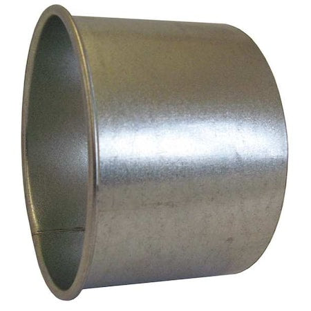 Nordfab 8040401688 - Round Machine Adapter, 6 in Duct Dia, Galvanized Steel, 22 ga GA, 4" L