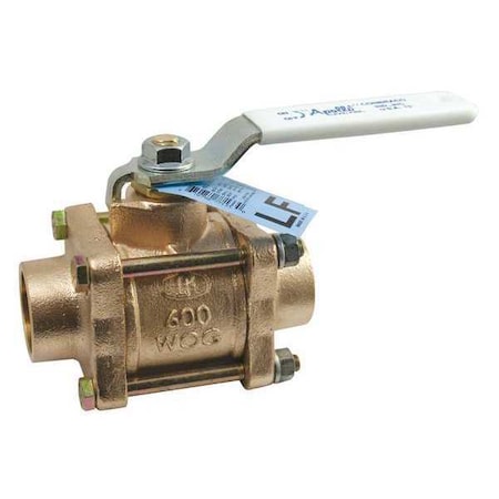 Apollo Valves 82LF24701 - 1-1/2" Sweat Bronze Ball Valve Inline