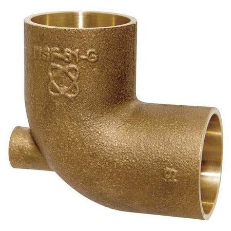 Nibco 705-LF 1/2X1/8X1/2 - Tee,Bronze,Cup1/2",FNPT1/8",Cup1/2"