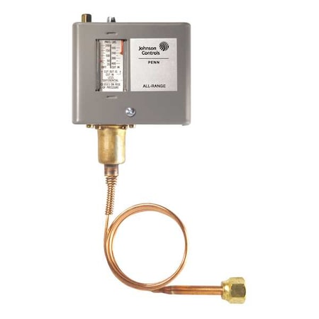 Johnson Controls P70CA-1C - Single Pressure Control, Adjustable,SPST