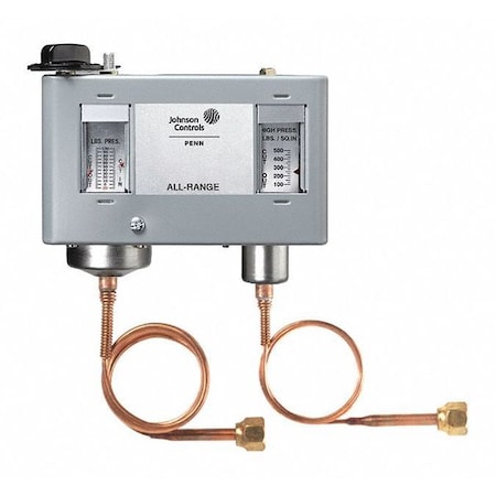Johnson Controls P70MA-1C - Dual Pressure Control, Differential,SPST