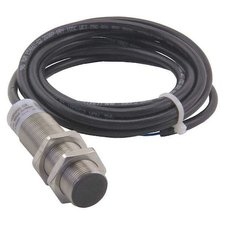 Eaton E57P-18SPN8-C2 - Cylindrical, Inductive Proximity Sensor, 18 mm Dia., Stainless Steel, 2 m, Bare Wire, 3 Wires, Shielded
