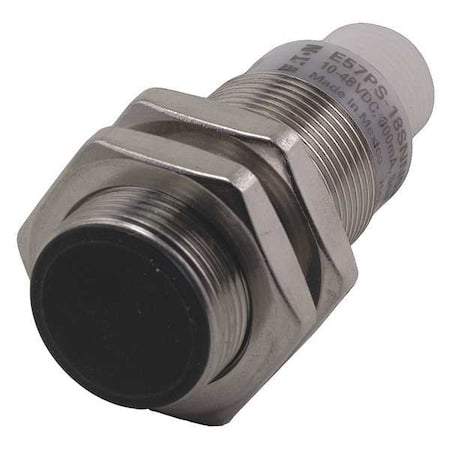 Eaton E57PS-18UPC8-Q - Cylindrical, Inductive Proximity Sensor, 18 mm Dia., Stainless Steel, Micro, 3 Wires, Unshielded