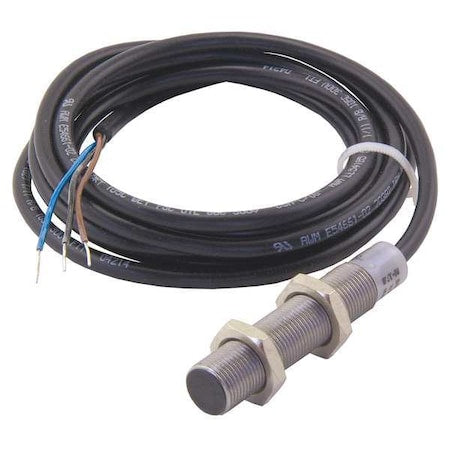 Eaton E57G-12SPC2-C2 - Cylindrical, Inductive Proximity Sensor, 12 mm Dia., Stainless Steel, 2 m, Bare Wire, 3 Wires, Shielded