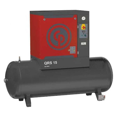 Chicago Pneumatic QRS 15 HP - Rotary Screw Air Compressor, Horiz,15 hp