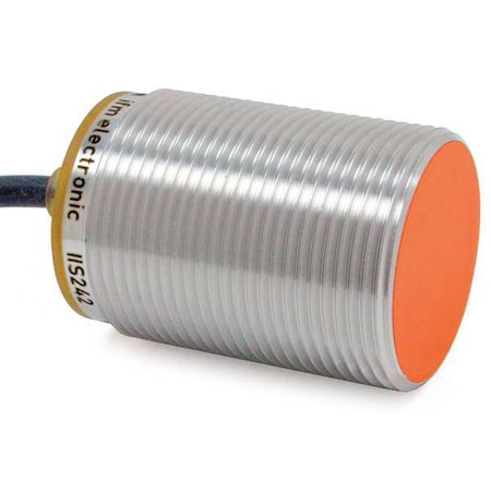 Ifm IIS242 - Cylindrical, Inductive Proximity Sensor, 30 mm Dia., Brass, 2 m, Bare Wire, 3 Wires, Shielded