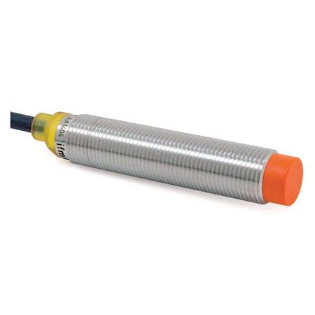 Ifm IFS255 - Cylindrical, Inductive Proximity Sensor, 12 mm Dia., Brass, 2 m, Bare Wire, 3 Wires, Unshielded