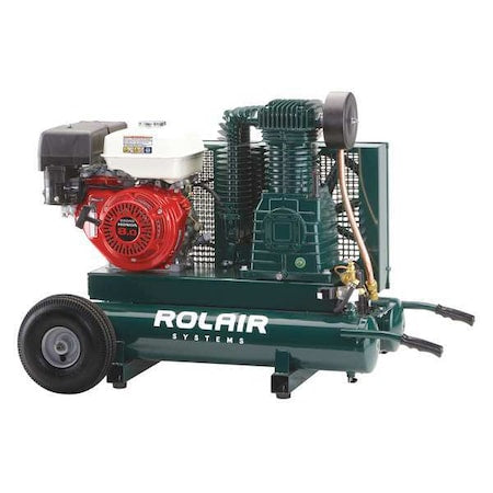 Rolair 8422HBK119-0001 - Portable Gas Air Compressor,9 gal.,9.0 HP