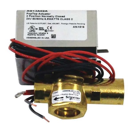 Erie VT2343G13A02A - Valve, 2 Way, 3/4 in., with Actuator