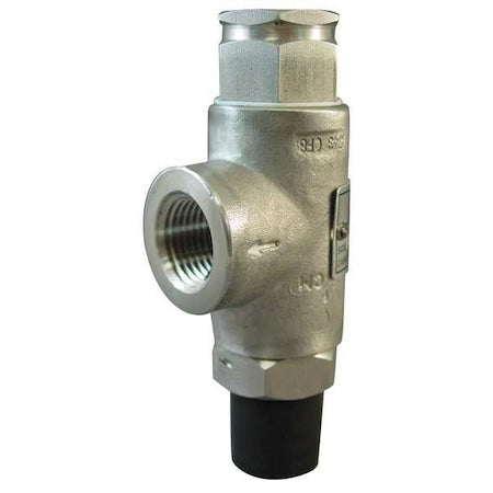Kunkle Valve 0140-C01-ME0300 - Safety Relief Valve,1/2 In,300 psi,SS