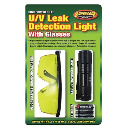 Supercool 27408 - LED U/V Leak Detection Light,7 in,Steel