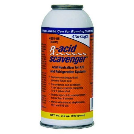 Nu-Calgon 4301-05 - Acid Neutralizer,3.8 oz,Canister,Aerosol