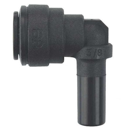 John Guest PP221212E - Push-Fit Elbow Fitting, 3/8 in Tube Size, Polypropylene, Black, 10 PK