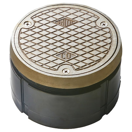 Jay R. Smith Manufacturing 4020NBTOP4-NS - Floor Cleanout,Bronze,Round,5-3/4in Dia