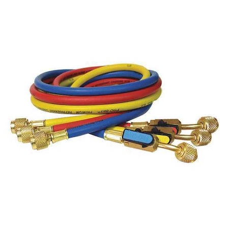 Pro-Set HP5E - Hose Set,5 ft L,Blue/Red/Yellow,800 psi