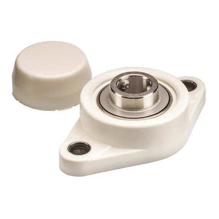 Ntn SUCNFL206-19CCFG1 - Flange Bearing, 2-Bolt, 1-3/16"Bore, PBT/SS