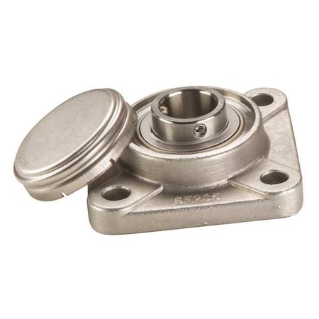 Ntn SUCF206-19CCFG1 - Flange Bearing,4-Bolt,1-3/16" Bore,SS/SS