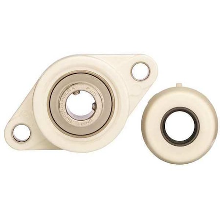 Ntn SUCNFL207-23C0FG1 - Flange Bearing,2-Bolt,1-7/16" Bore Dia.