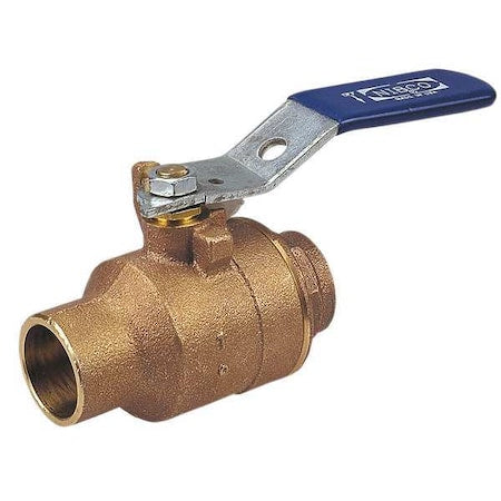 Nibco S58570 3/4 - 3/4" Sweat Bronze Ball Valve Inline