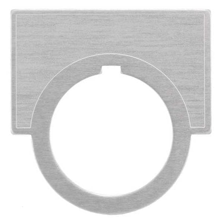 Siemens 52NL23 - Legnd Plate,Run,Blk/Aluminum,Half Round