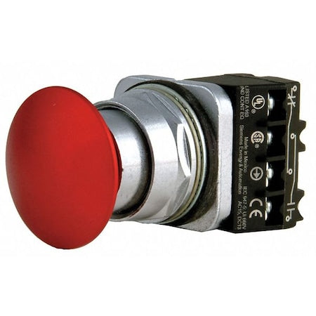 Siemens 52BP2A2A - Push Button Operator, 30 mm, 1 NO/1 NC, Red