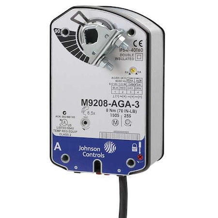 Johnson Controls M9208-BAA-3 - Electric Actuator,-40 to 140, 120 VAC