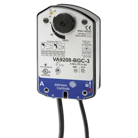 Johnson Controls VA9208-BAC-3 - Elect Ball Valve Actuator,120 V AC,On/Off