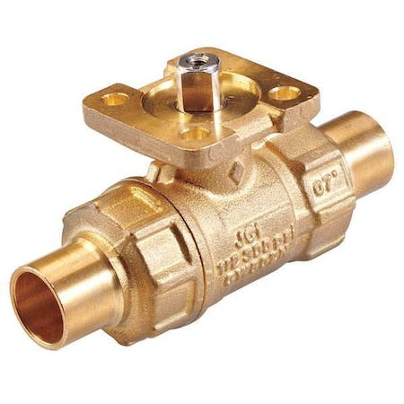 Johnson Controls VG1275AF - HVAC Ball Valve,Two-Way,Brass,1/2 in