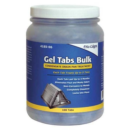 Nu-Calgon 4185-06 - Condensate Pan Treatment,Gel Tablet,Blue