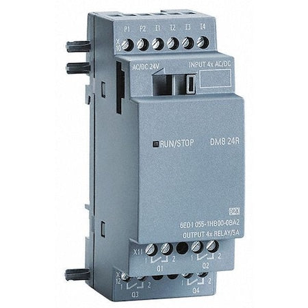 Siemens 6ED10551HB000BA2 - I/OModule, 24 VAC/DC, 4 Inputs, 4 Outputs