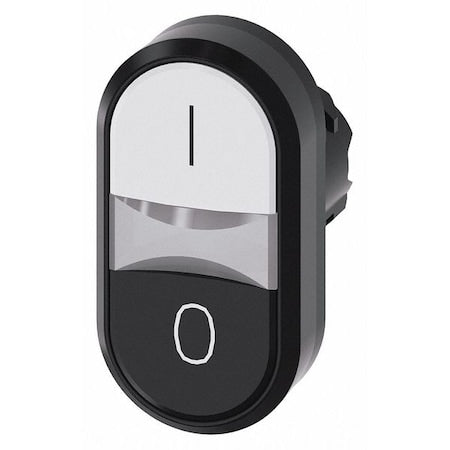 Siemens 3SU1001-3AB61-0AK0 - Push Button Operator, Extended; Flush, Momentary / Momentary Action, Not Applicable Release