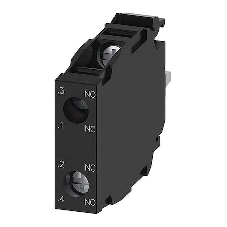Siemens 3SU1400-1AA10-1FA0 - Contact Block,Black,1 NO/1 NC,22mm,3 SU1