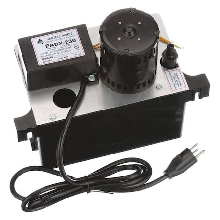 Hartell PABX-230 - Condensate Pump,1/25 HP,230 V,0.84 A,125 W