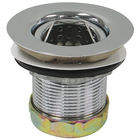Perfect Putty 59-3060 - Sink Strainer, Chrome, 3-1/2"L, Zinc/Rubber