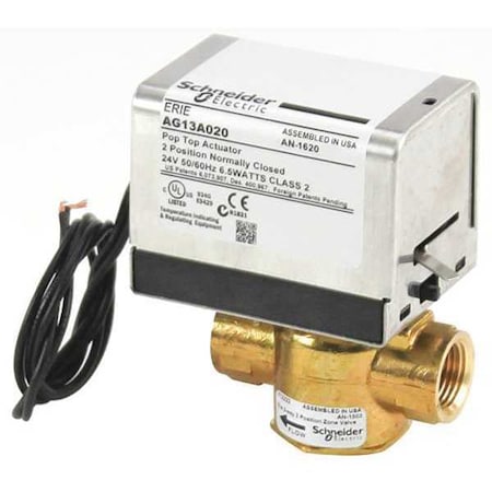 Erie VT2222G13A020 - Zone Valve,1/2in,2 Way,N/C,24 V