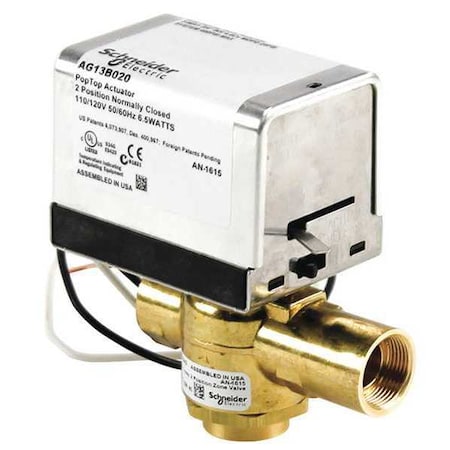 Erie VT3343G13B020 - Inverted Flare 3/4in,3 Way,120 V,4 CV