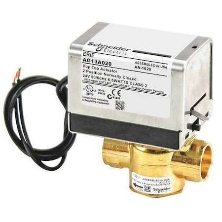 Erie VT2312G13A020 - Valve,2 Way,24 V,N/C,3/4in Sweat