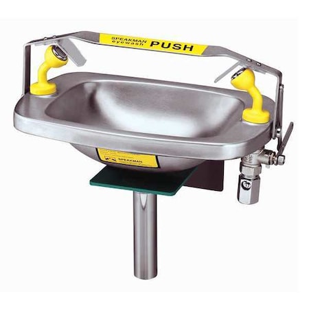 Speakman SE-505 - Plumbed Eyewash, Counter Mount, Plumbed, 12 1/6 in H., 14 in W