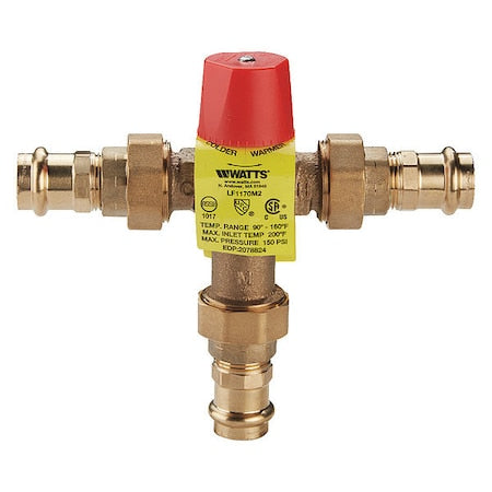 Watts 3/4 LF1170M2-UT-PRESS - Mixing Valve,0.5 to 23 gpm,3/4" Inlet Sz