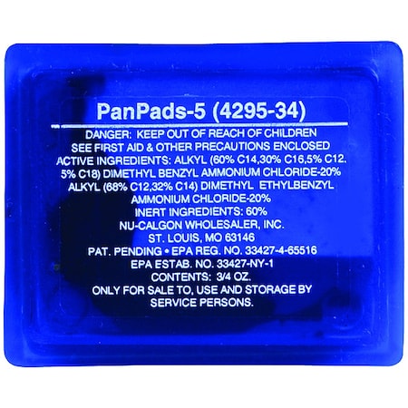 Nu-Calgon 4295-34 - Condensate Pan Treatment, Pad, 5 ton