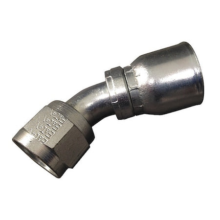 Eaton Aeroquip FJ3249-1212S - Crimp Fitting,45deg,3/4" ID,1-1/16",FJIC
