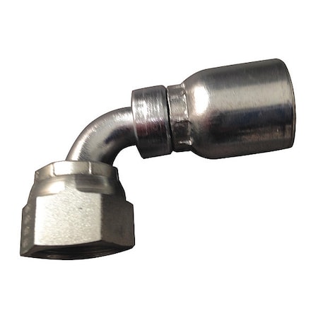 Eaton Aeroquip FJ3255-0606S - Crimp Fitting,90deg,5/16" ID,11/16",FORS