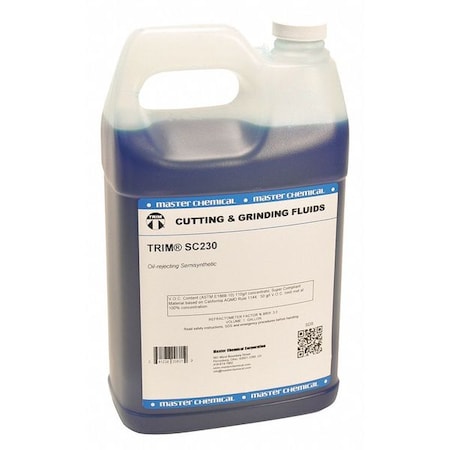 Trim SC230-1G - Cutting Fluid, SC230, Semisynthetic, 1 gal, Jug, Blue