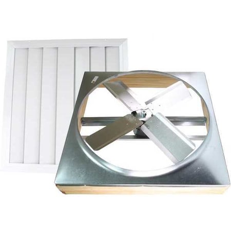 Maxx Air CX242DDWTUPS - 24 In. 2-Speed Direct Drive Whole House Fan with Shutter