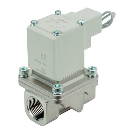 Smc VXZ252JUG - Solenoid Valve,2 Port for Air,3/4" Port
