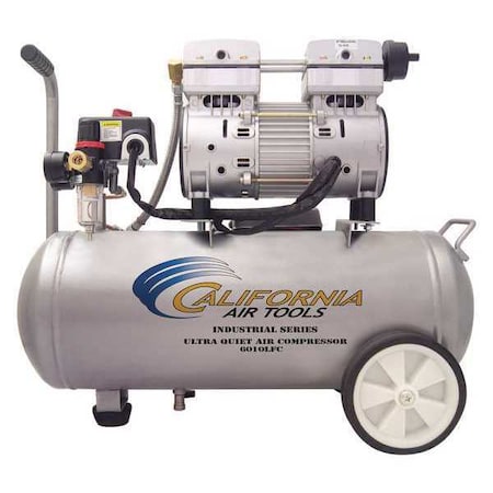 California Air Tools 6010LFC - Ultra Quiet Oil-Free Industrial Air Compressor 6-gal 1-HP