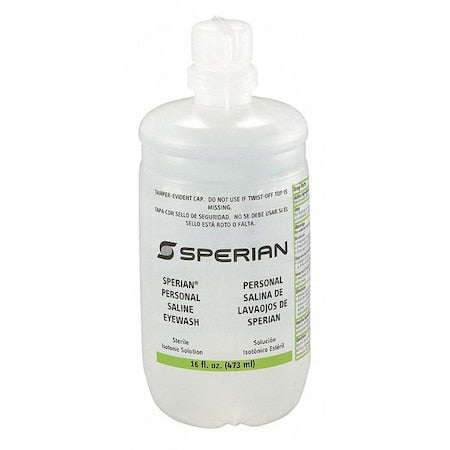 Honeywell 203-32-000454-0000 - Single Use Eyewash Bottle, 16 oz, Includes Extended Flow Nozzles, For Honeywell