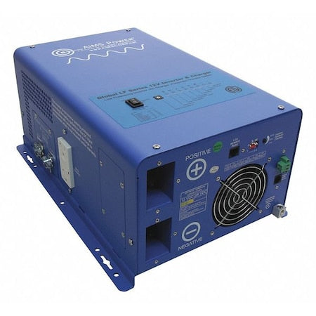Aims Power PICOGLF30W12V120V - Power Inverter and Battery Charger, Pure Sine, 9,000 W Peak, 3,000 W Continuous, 2 Outlets