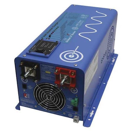 Aims Power PICOGLF20W24V120VR - Power Inverter and Battery Charger, Pure Sine, 6,000 W Peak, 2,000 W Continuous, 2 Outlets