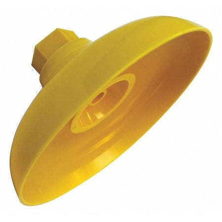 Speakman SE-810 - Emergency Showerhead, Lifesaver, 8 in Dia, 1 in NPT, Yellow Plastic